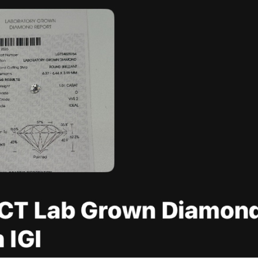 CT Lab Grown Diamond Pendant in Silver